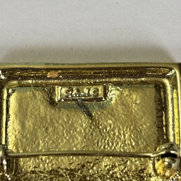 Vintage AJC Home Computer PC Figural Gold Tone  Brooch 2 inches - Picture 4 of 5
